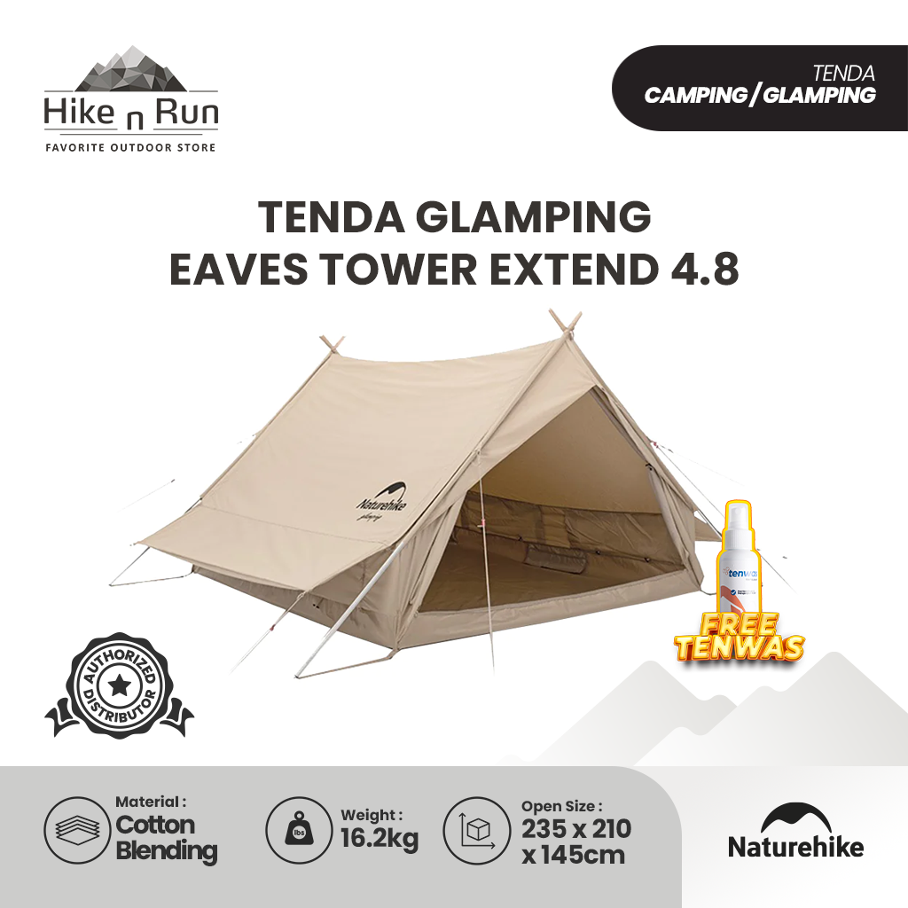 Tenda Glamping Naturehike NH20ZP011 Eaves Tower Tent Extend 4.8