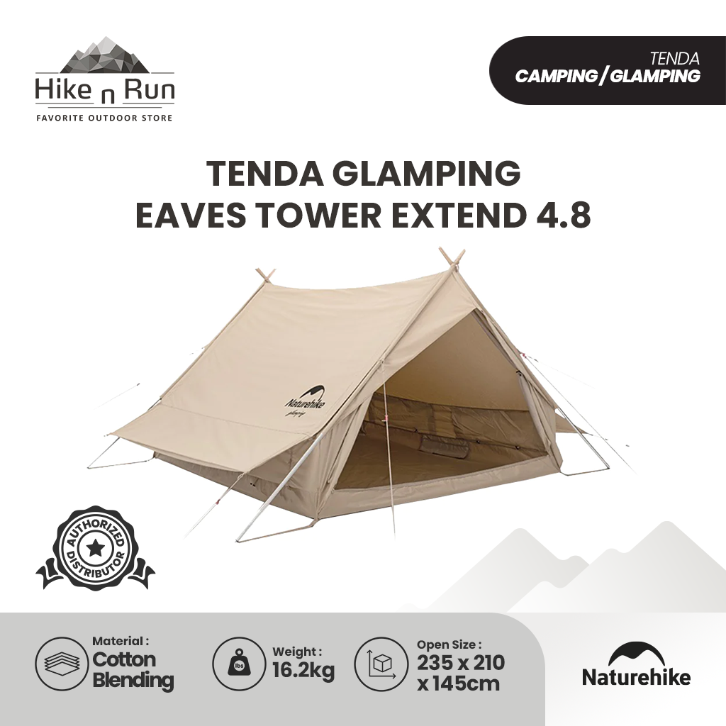 Tenda Glamping Naturehike NH20ZP011 Eaves Tower Tent Extend 4.8