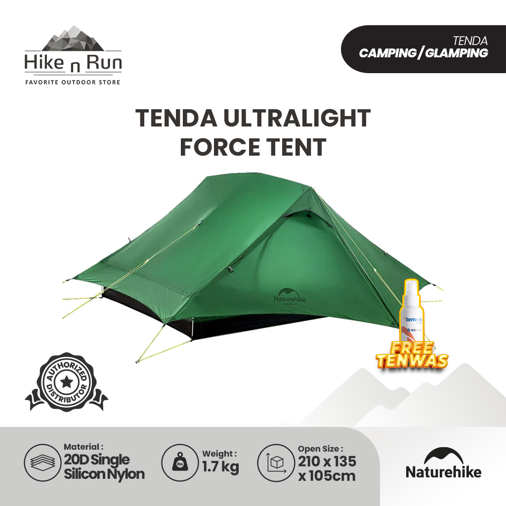 Tenda Ultralight Naturehike NH20ZP080 Force Tent 2P 20D