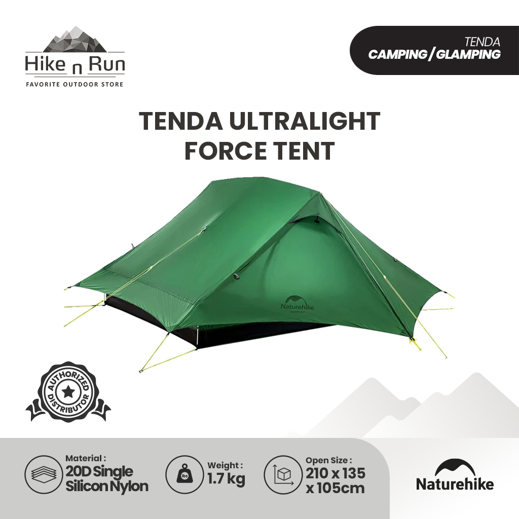 Tenda Ultralight Naturehike NH20ZP080 Force Tent 2P 20D