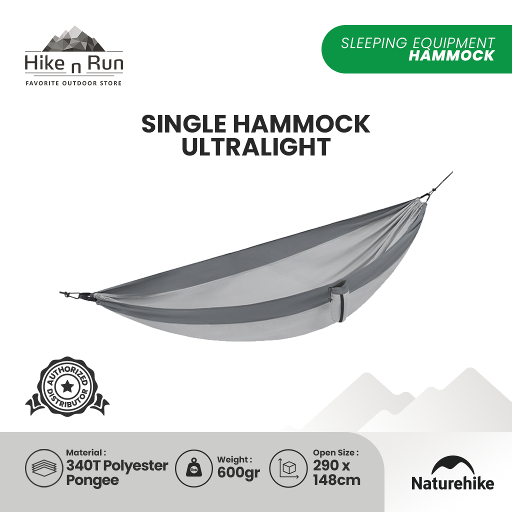 NATUREHIKE SINGLE DOUBLE HAMMOCK ULTRALIGHT NH21DC011