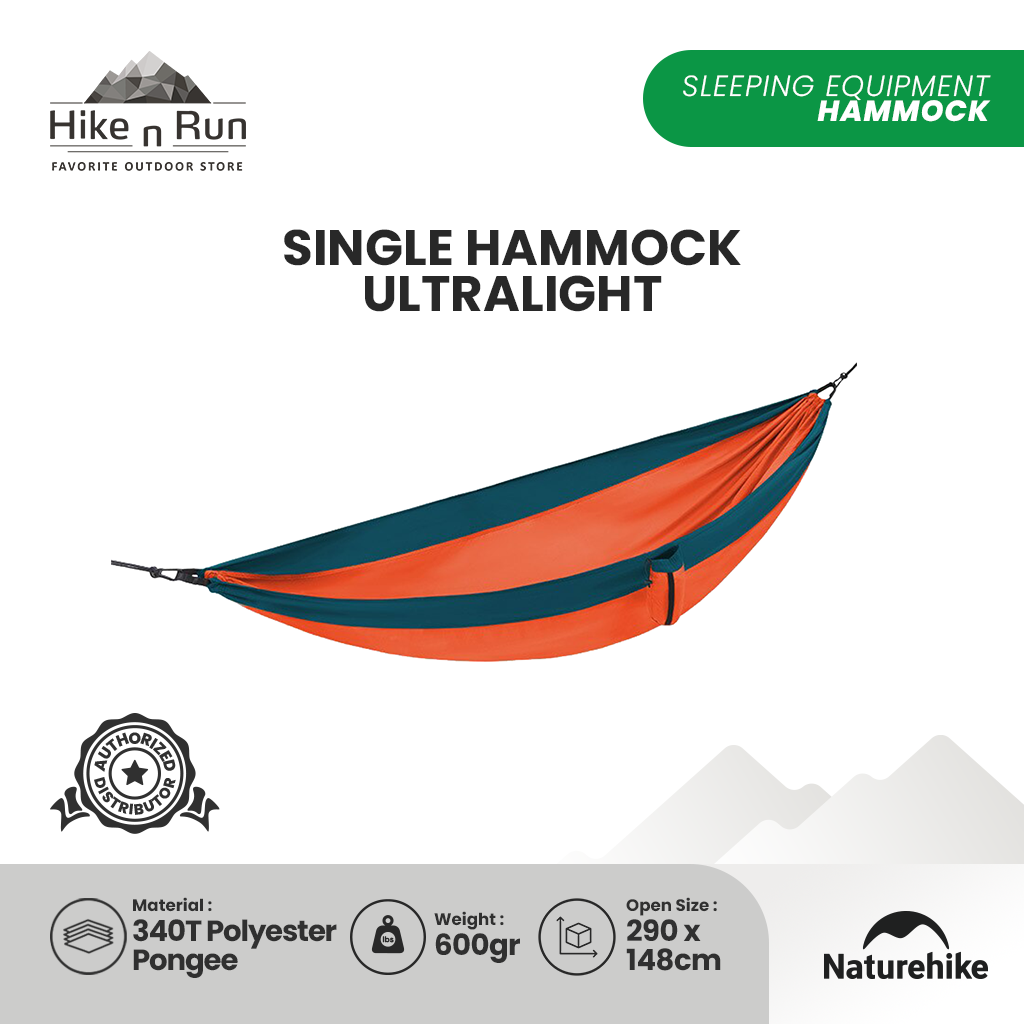 NATUREHIKE SINGLE DOUBLE HAMMOCK ULTRALIGHT NH21DC011