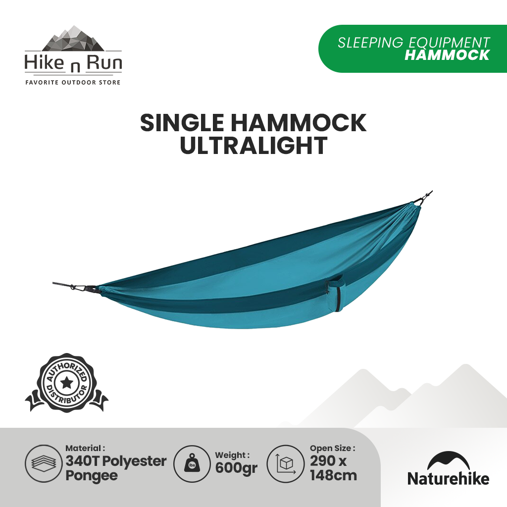 NATUREHIKE SINGLE DOUBLE HAMMOCK ULTRALIGHT NH21DC011