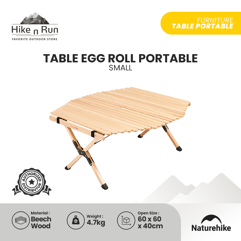 MEJA LIPAT NATUREHIKE NH21JU002 TABLE EGG ROLL