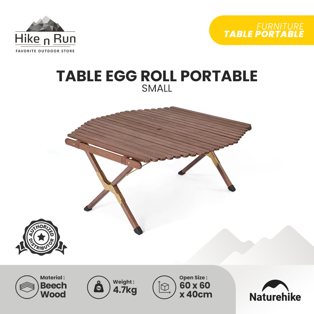 MEJA LIPAT NATUREHIKE NH21JU002 TABLE EGG ROLL