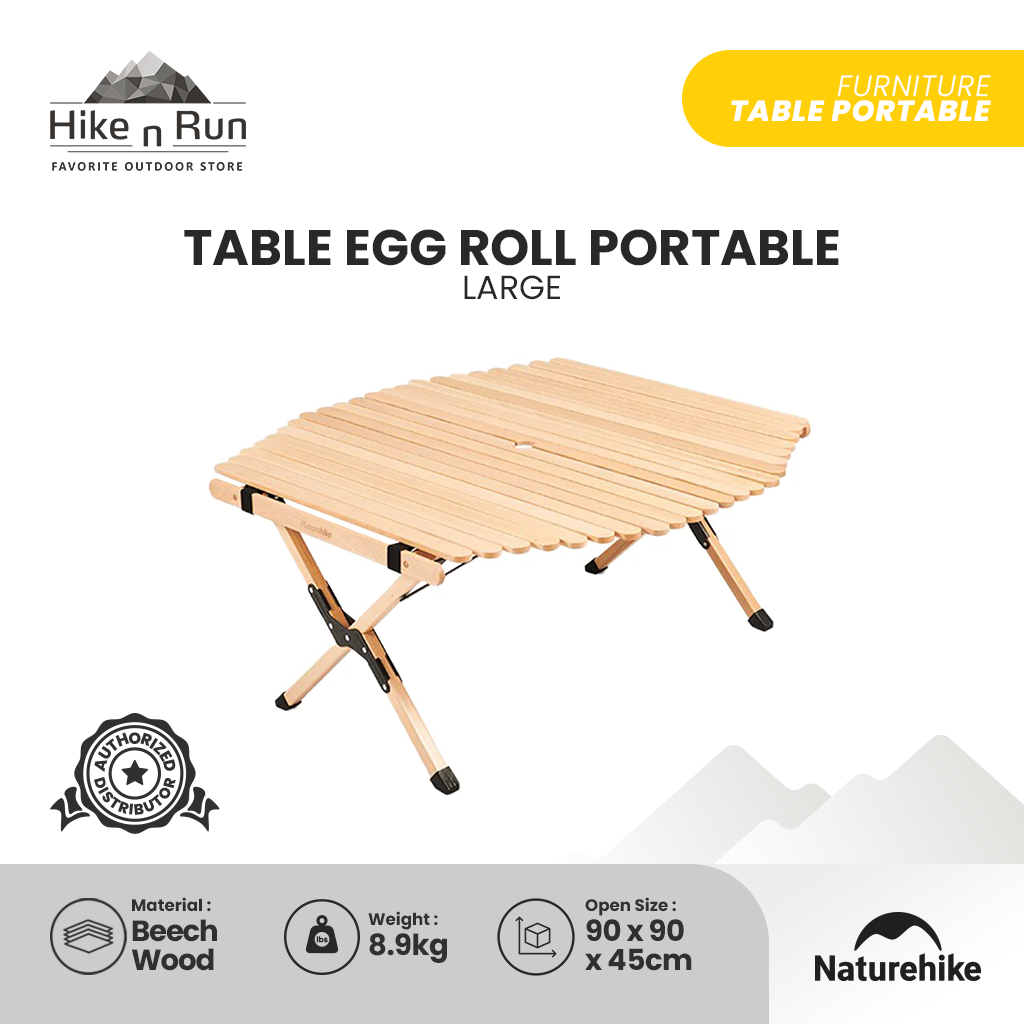 MEJA LIPAT NATUREHIKE NH21JU002 TABLE EGG ROLL