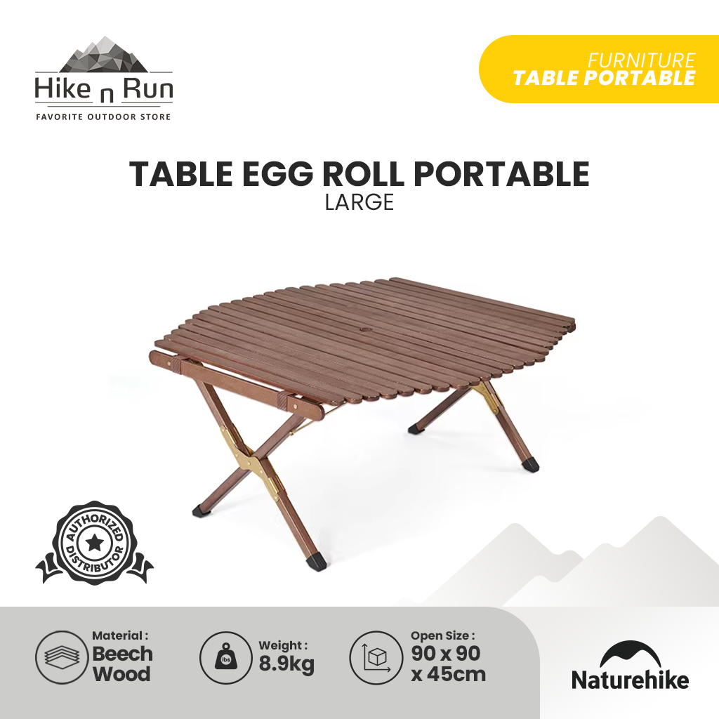 MEJA LIPAT NATUREHIKE NH21JU002 TABLE EGG ROLL