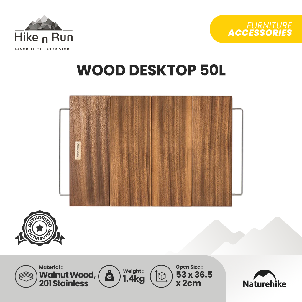 Papan Meja Lipat Naturehike NH21SNX01 Wood Desktop 80L