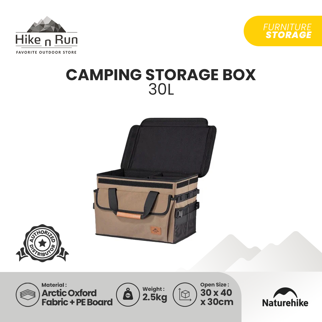 Naturehike NH21SNX04 30L Box Penyimpanan Serbaguna Camping Storage Box