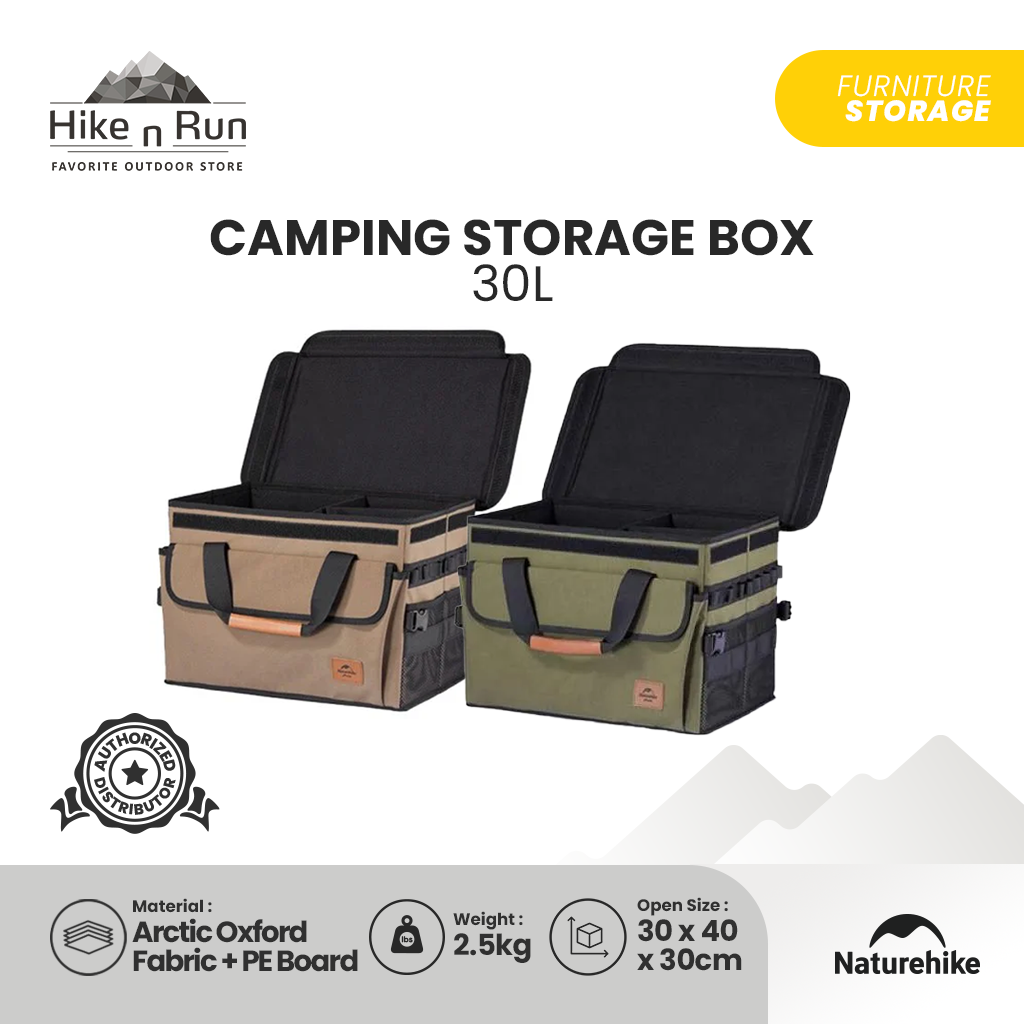 Naturehike NH21SNX04 30L Box Penyimpanan Serbaguna Camping Storage Box