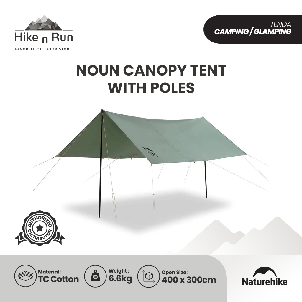 Naturehike NH21YW152 Tenda Kanopi Noun Canopy Tent With Poles