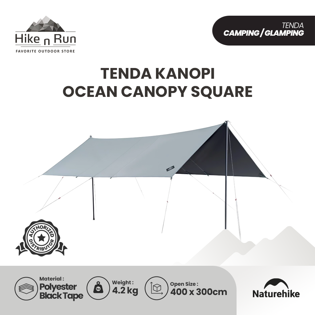 PREORDER!!! Tenda Kanopi Naturheike NH21YW154 Ocean Canopy Square