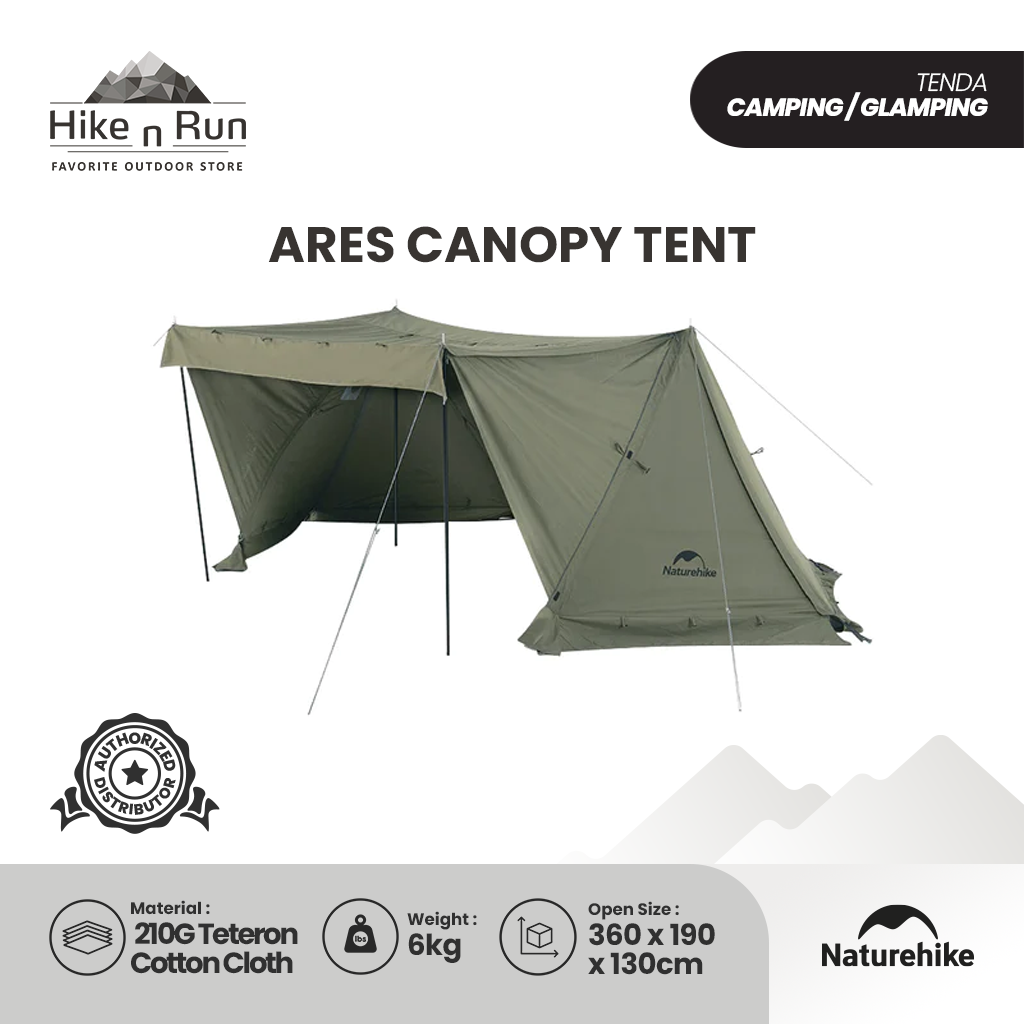 TENDA CAMPING NATUREHIKE NH21YW157 ARES CANOPY TENT (UPGRADE)