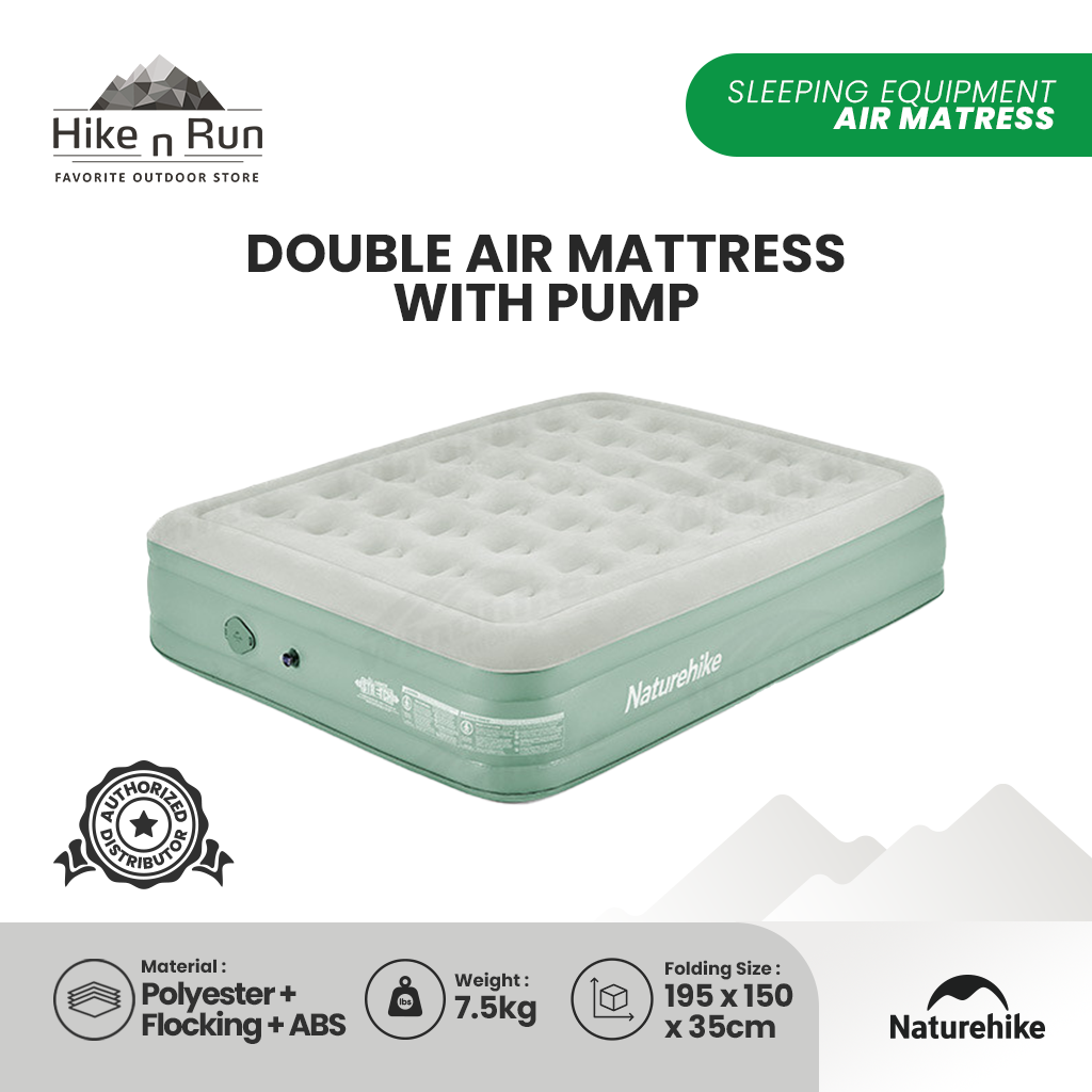 Kasur Angin Double Naturehike NH22FCD04 Camping Air Mattress With Pump