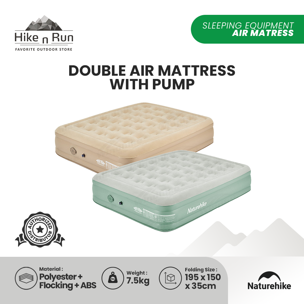 Kasur Angin Double Naturehike NH22FCD04 Camping Air Mattress With Pump