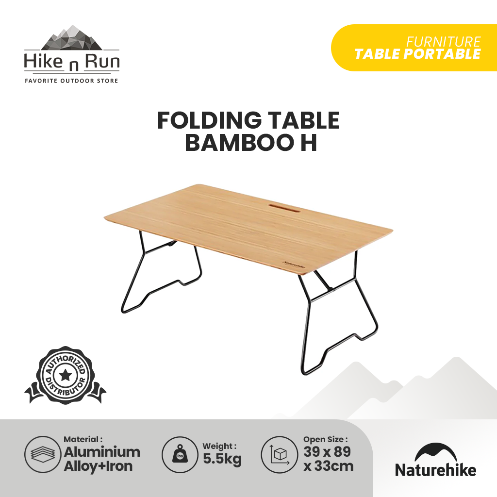 NATUREHIKE MEJA LIPAT BAMBOO MODEL “H” NH22JU011