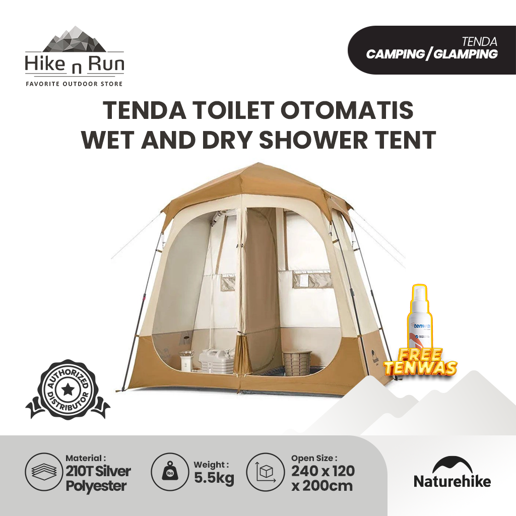 PREORDER!!! Tenda Toilet Otomatis Naturehike NH22ZP006 Wet and Dry Shower Tent