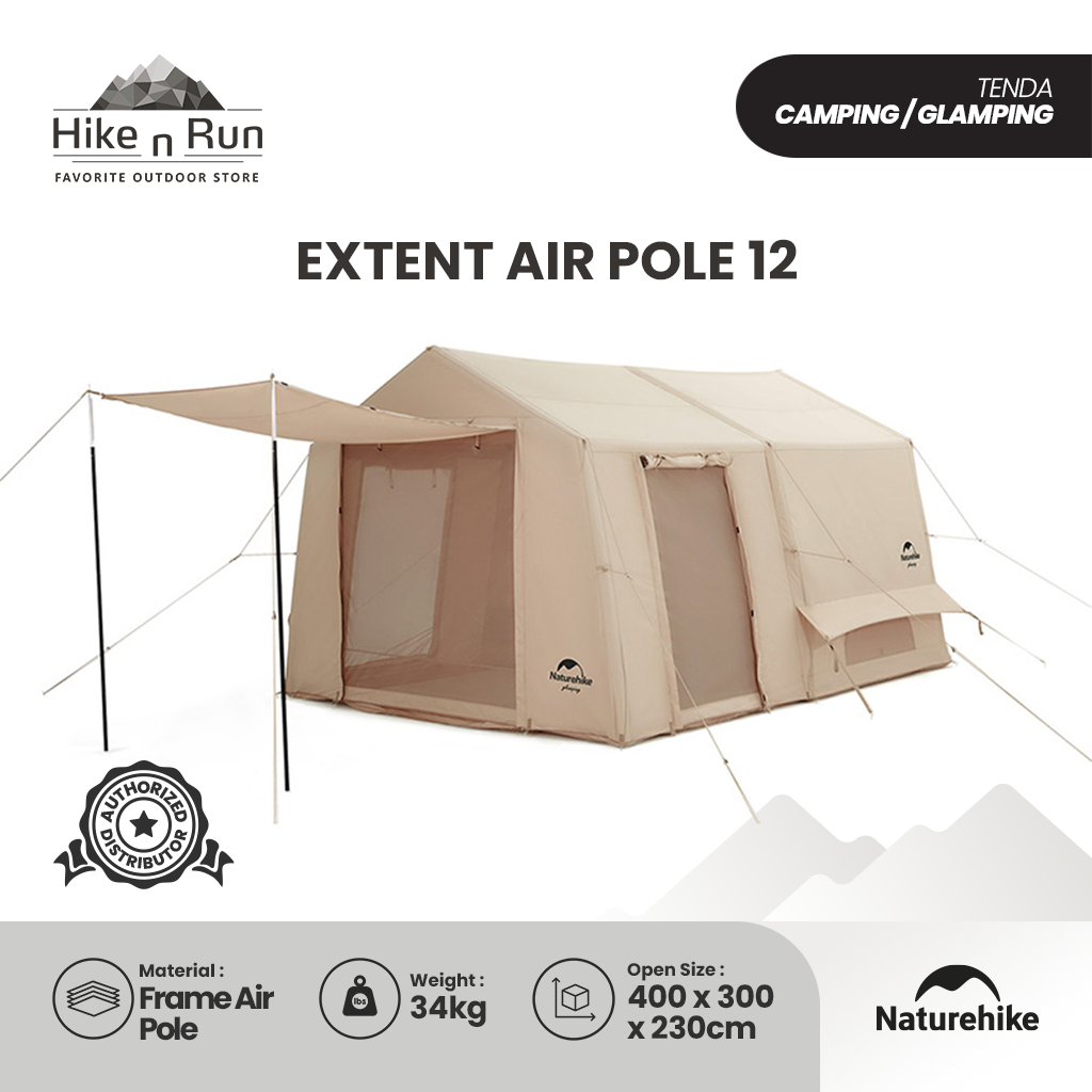 Naturehike Extend Air Pole 12 X Glamping Tent NH2ZP011