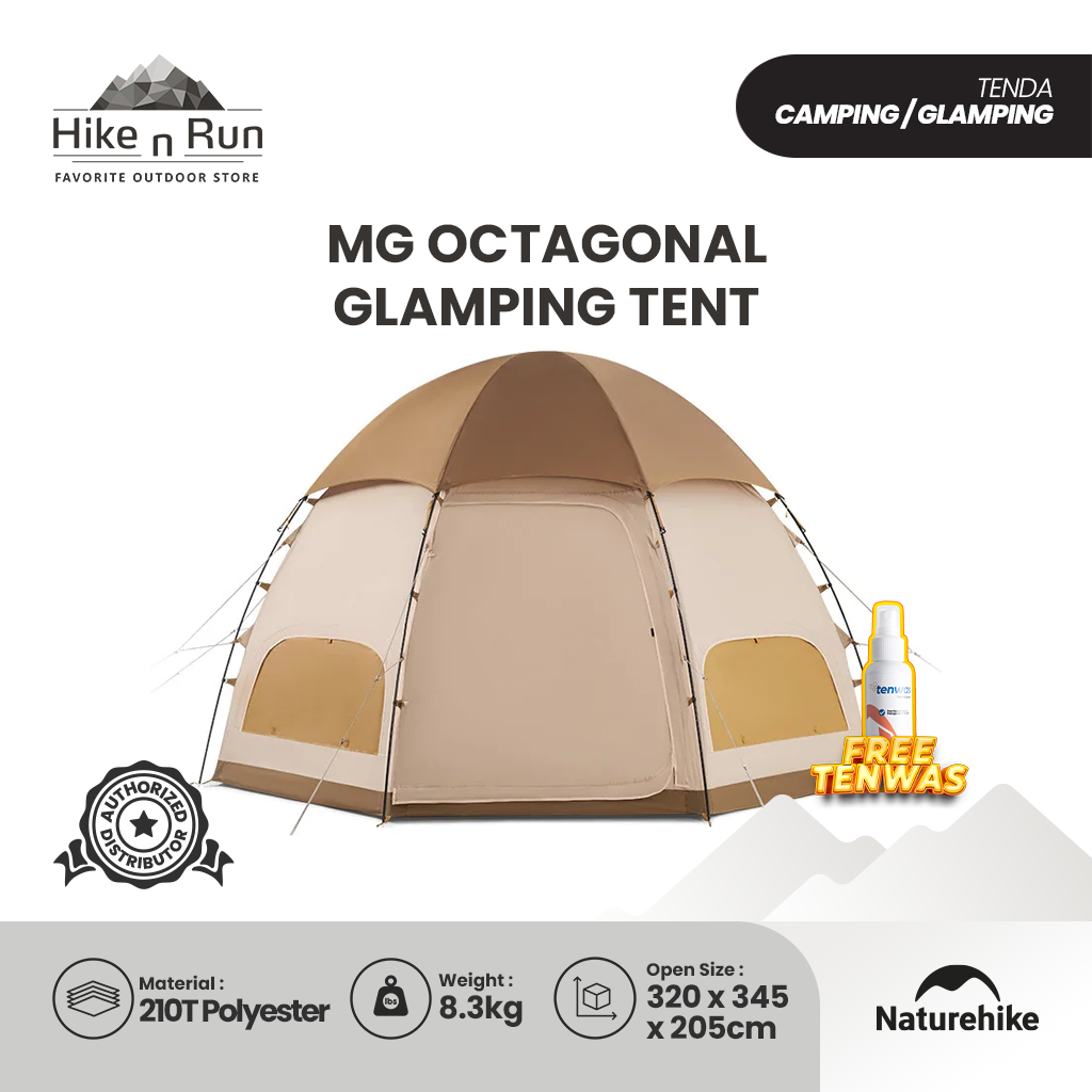 Tenda Camping Naturehike NH22ZP012 MG Octagonal Glamping Tent