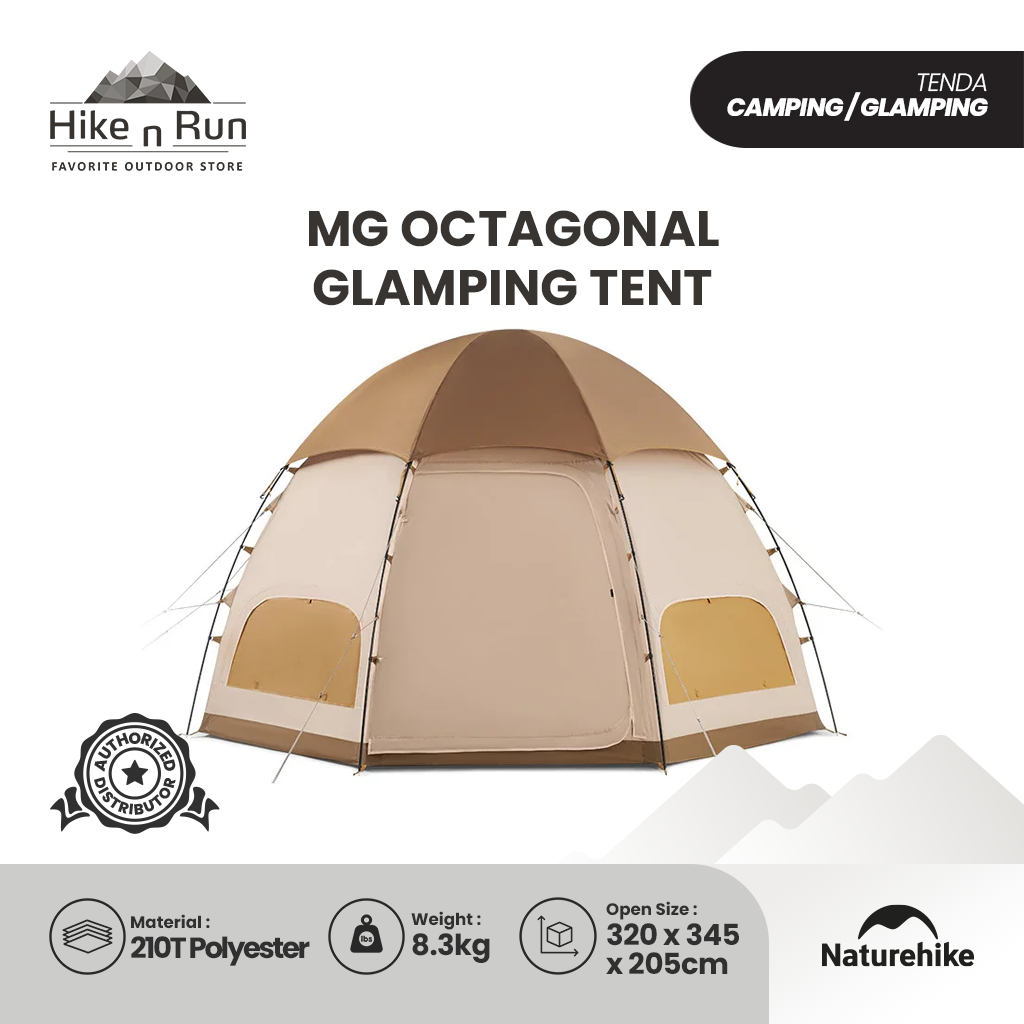 Tenda Camping Naturehike NH22ZP012 MG Octagonal Glamping Tent