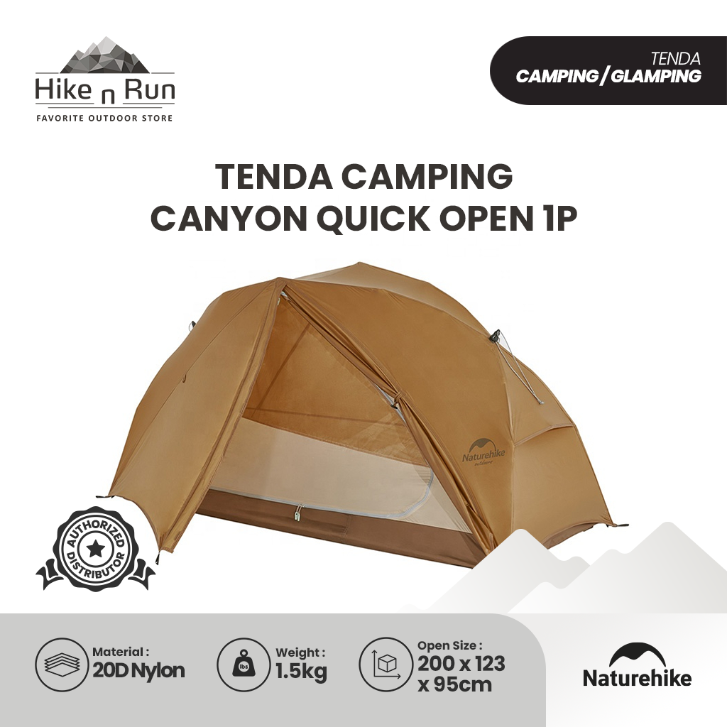 Tenda Otomatis Canyon Naturehike NH22ZP020 Quick Open Tent 1P