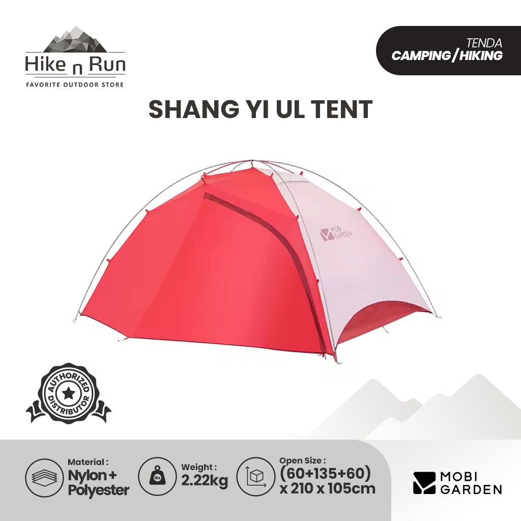 Mobi Garden Tenda Camping Ringan NX19561003 ShangYi Tent Ultralight 2P