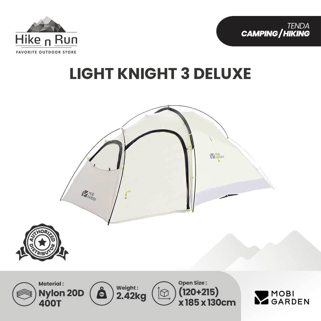 Mobi Garden Tenda Hiking Ultralight  Light Knight 3 Deluxe NX20561017