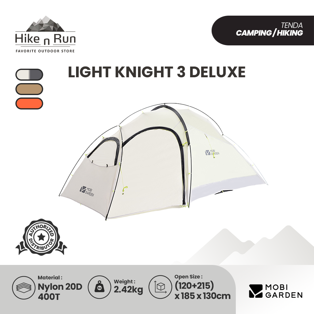 Mobi Garden Tenda Hiking Ultralight  Light Knight 3 Deluxe NX20561017