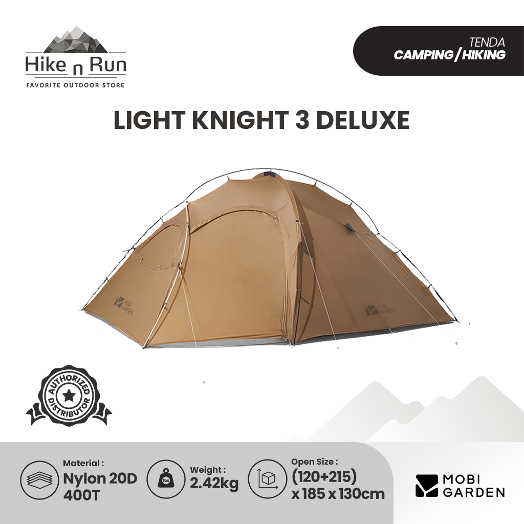 Mobi Garden Tenda Hiking Ultralight  Light Knight 3 Deluxe NX20561017