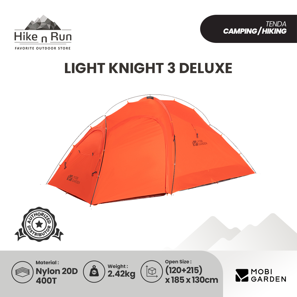 Mobi Garden Tenda Hiking Ultralight  Light Knight 3 Deluxe NX20561017