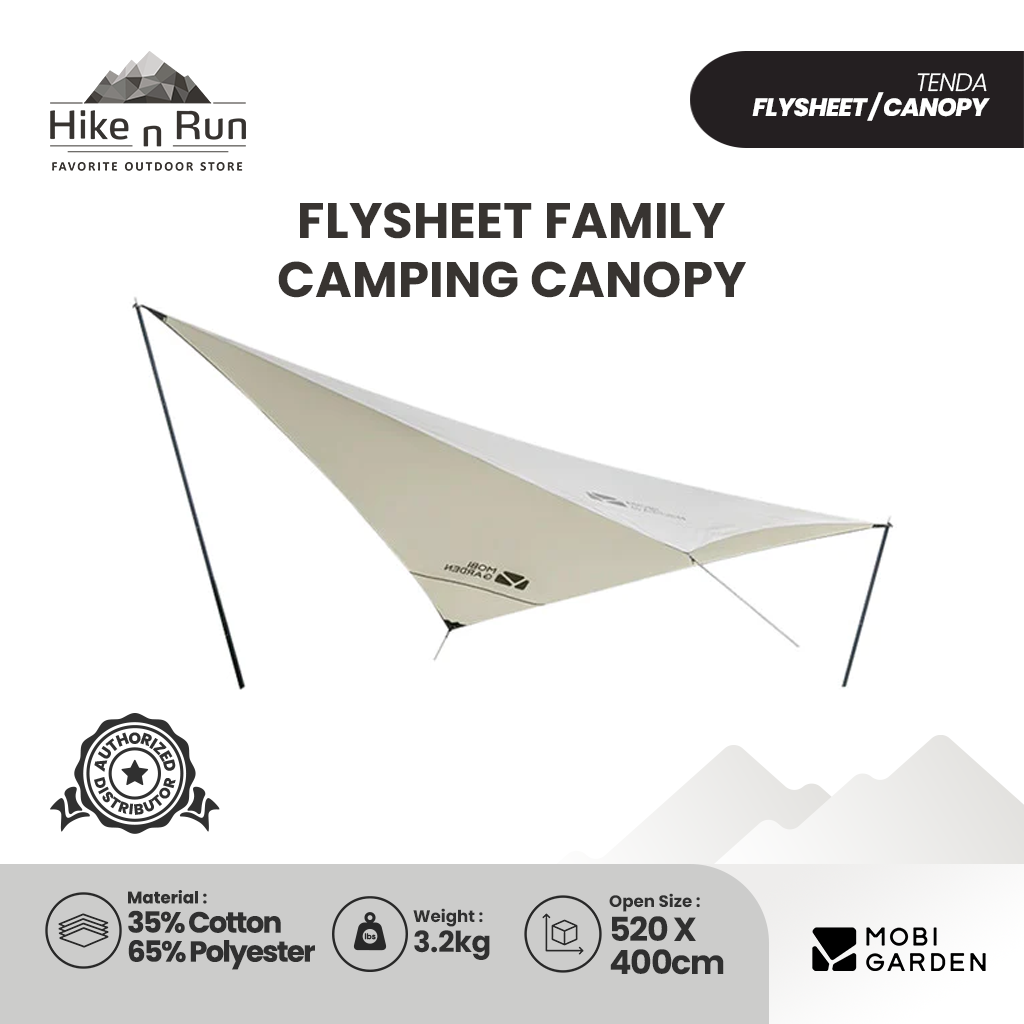 Tenda Kanopi Mobi Garden NX20661021 Flysheet Family Camping Canopy