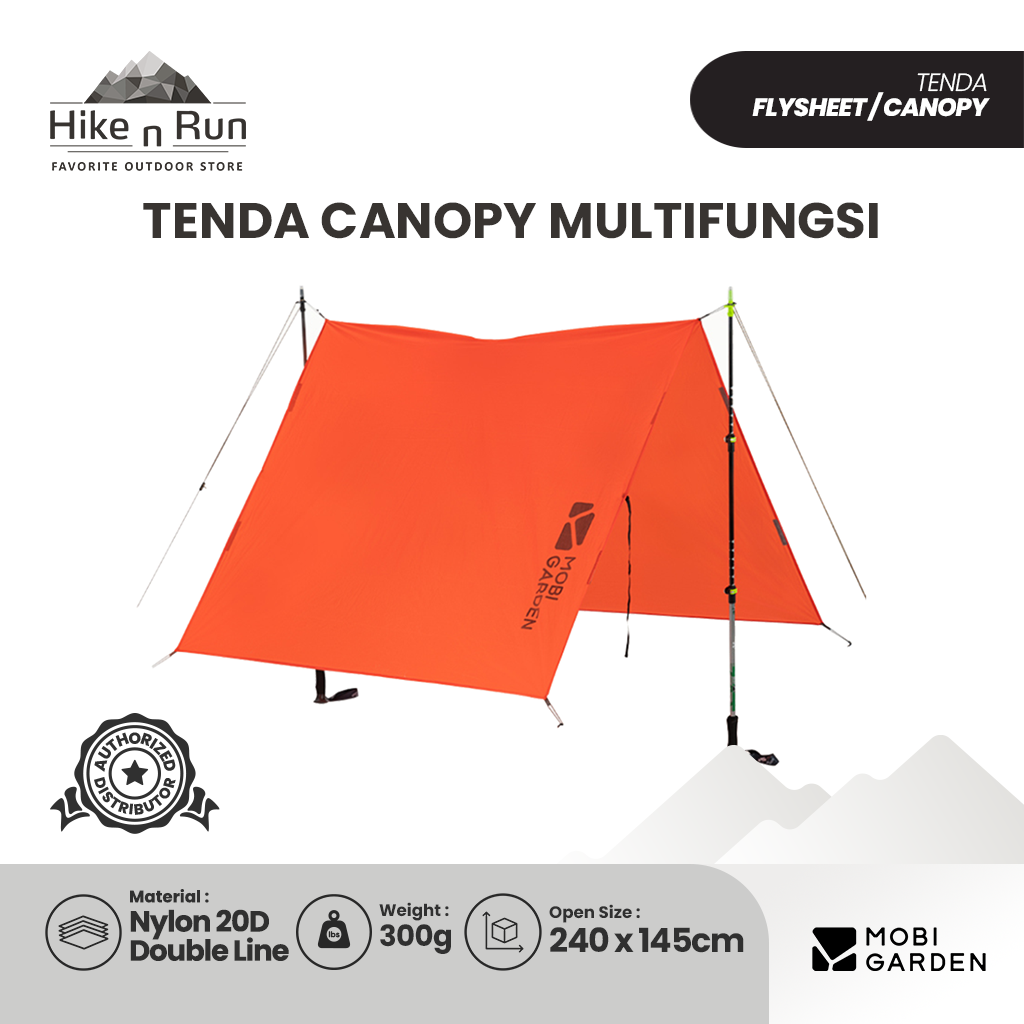 Mobi Garden Kanopi/Jas Hujan/Matras Multifungsi 3 in 1