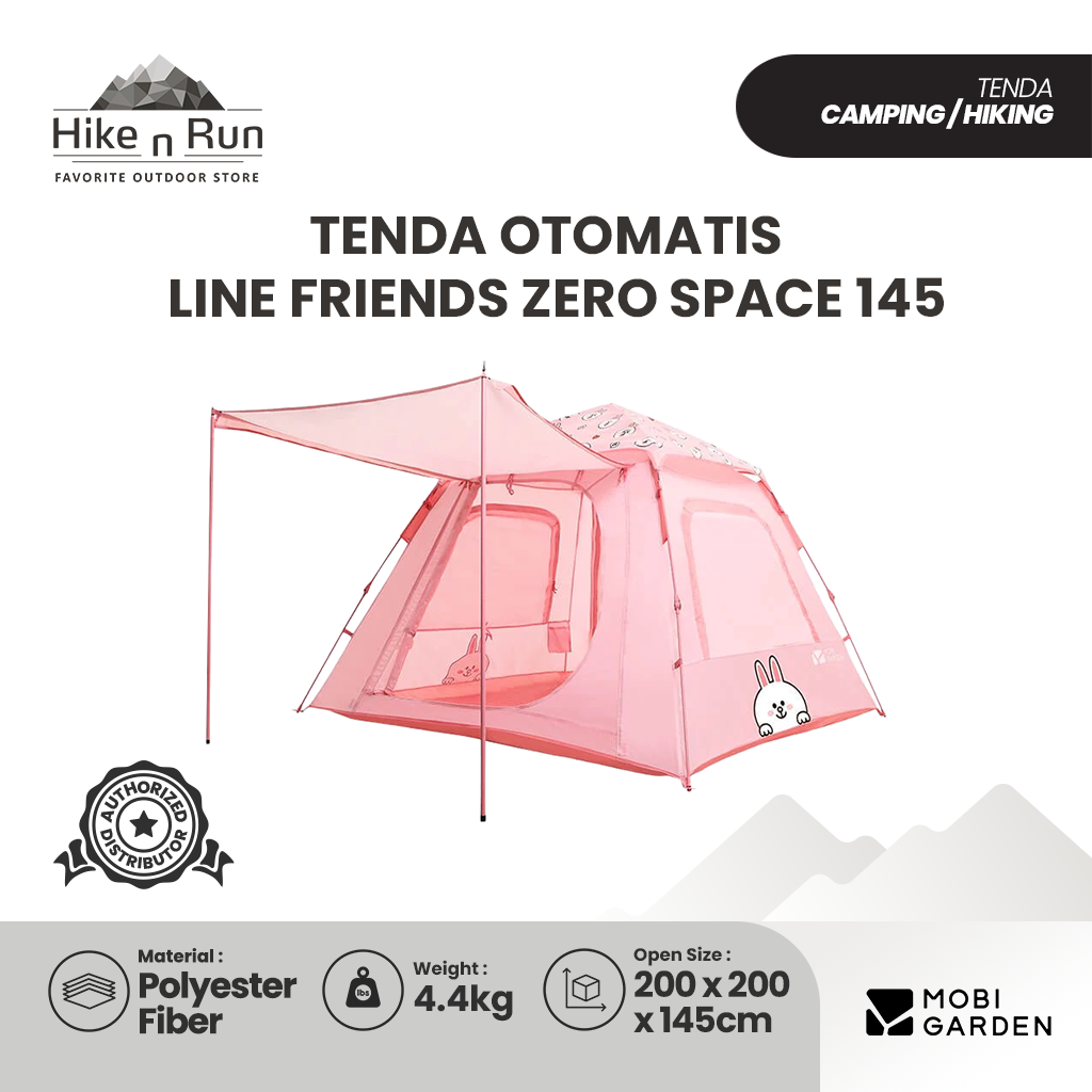 Tenda Otomatis Mobi Garden NX21561003 Line Friends Tent Zero Space 145
