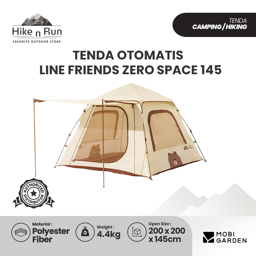 Tenda Otomatis Mobi Garden NX21561003 Line Friends Tent Zero Space 145