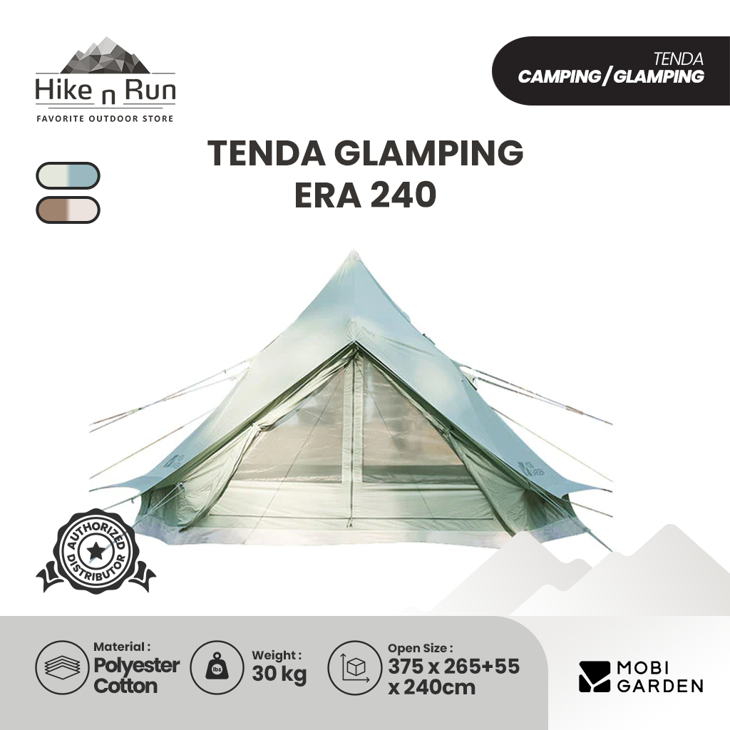 Tenda Camping Mobi Garden NX21561017 ERA 240 Glamping Tent+Mat NX21672030