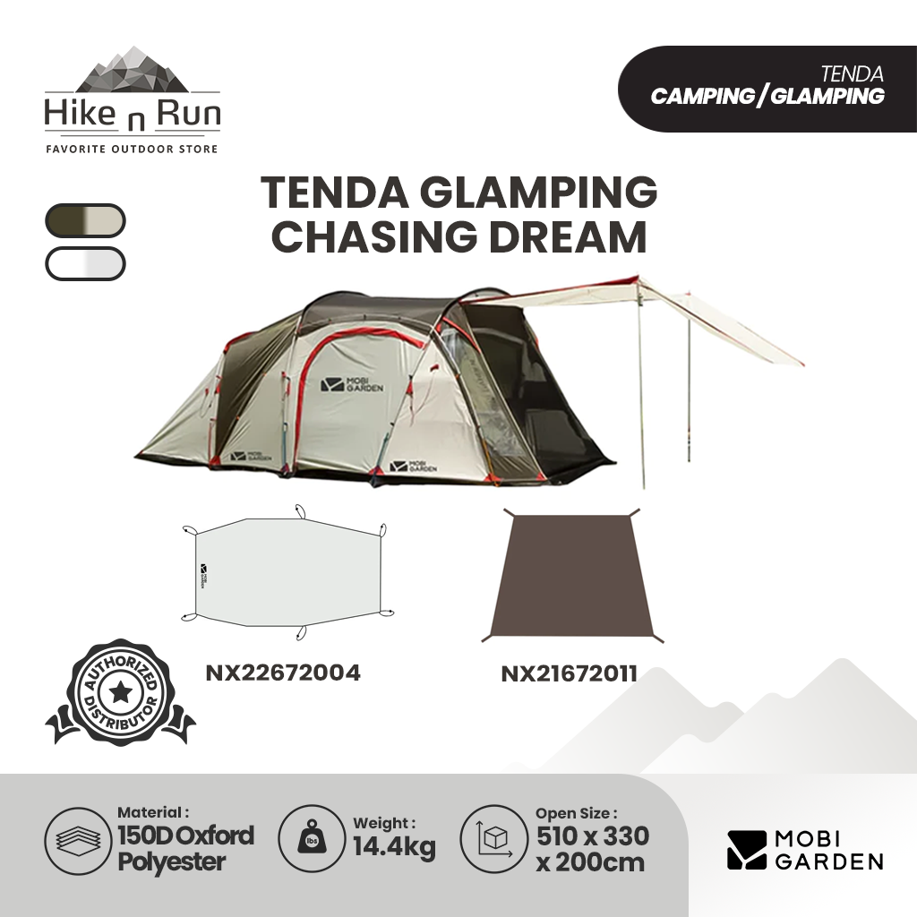 Tenda Mobi Garden NX21561027 Chasing Dream Tenda Glamping 4P (Oxford)