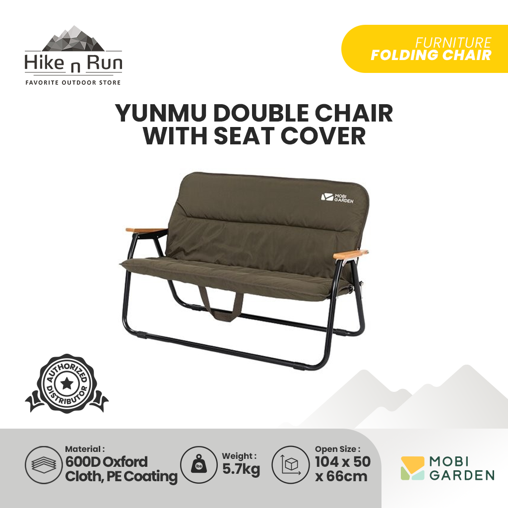 Kursi Lipat Mobi Garden NX21665040 Yunmu Double Chair With Seat Cover