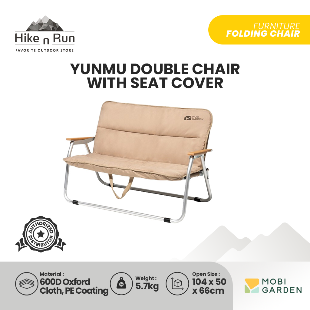 Kursi Lipat Mobi Garden NX21665040 Yunmu Double Chair With Seat Cover