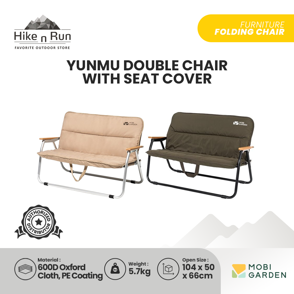 Kursi Lipat Mobi Garden NX21665040 Yunmu Double Chair With Seat Cover