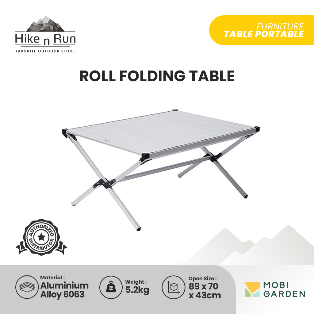 Meja Lipat Mobi Garden NX21665056 Sz Aluminium Roll Folding Table