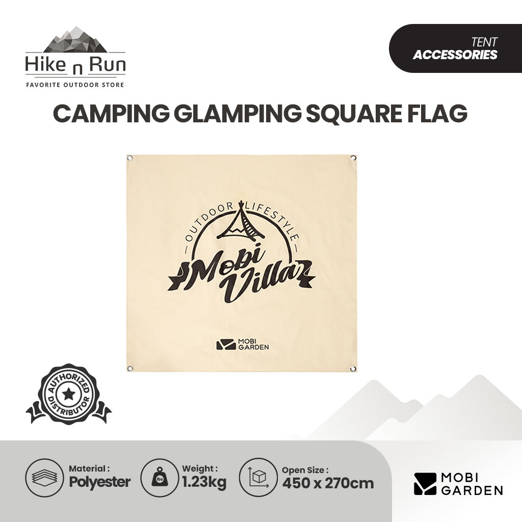 Bendera Mobi Garden NX21671058 Camping Glamping Square Flag