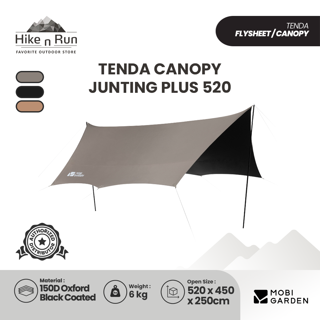 MOBI GARDEN CAMPING CANOPY TARP JUNTING PLUS 530