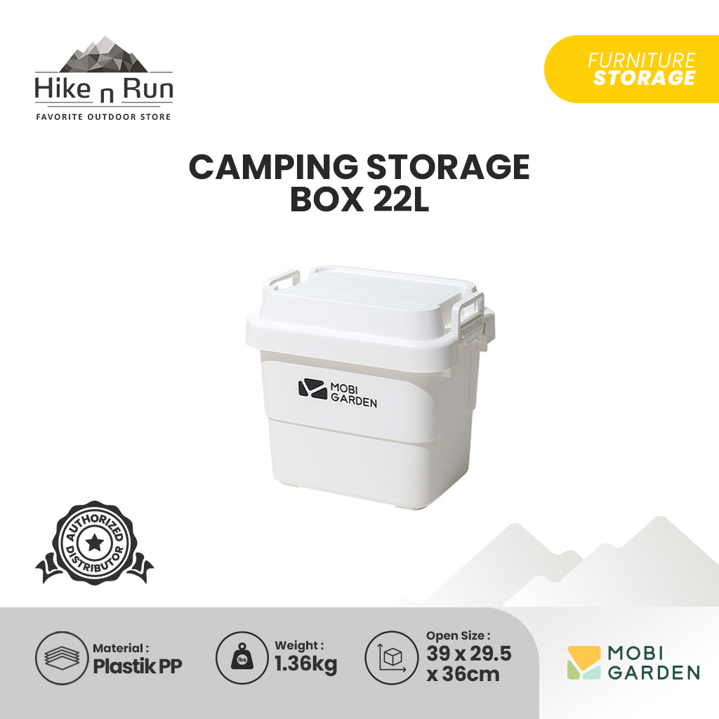 Box Penyimpanan Mobi Garden NX22671051 Camping Storage Box 22L