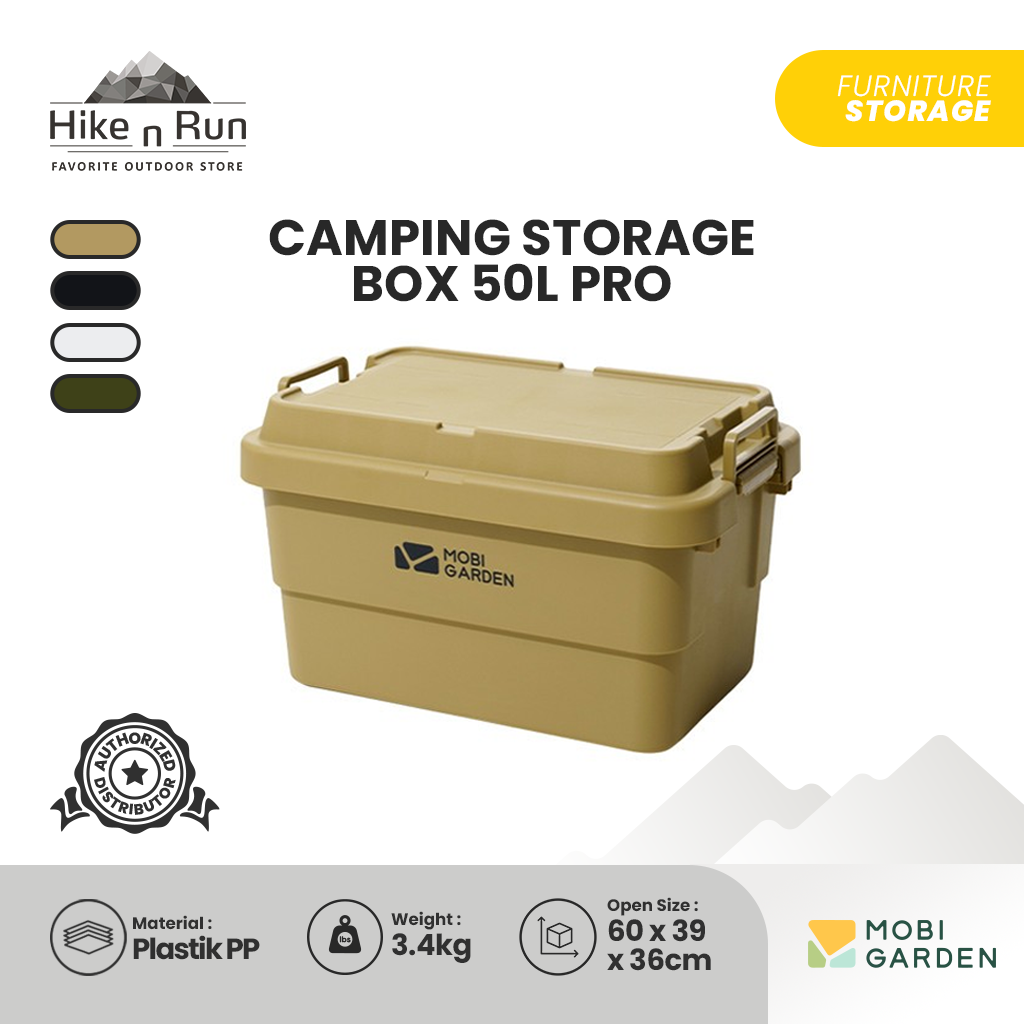 Box Penyimpanan Mobi Garden NX22671053 Camping Storage Box 50L Pro