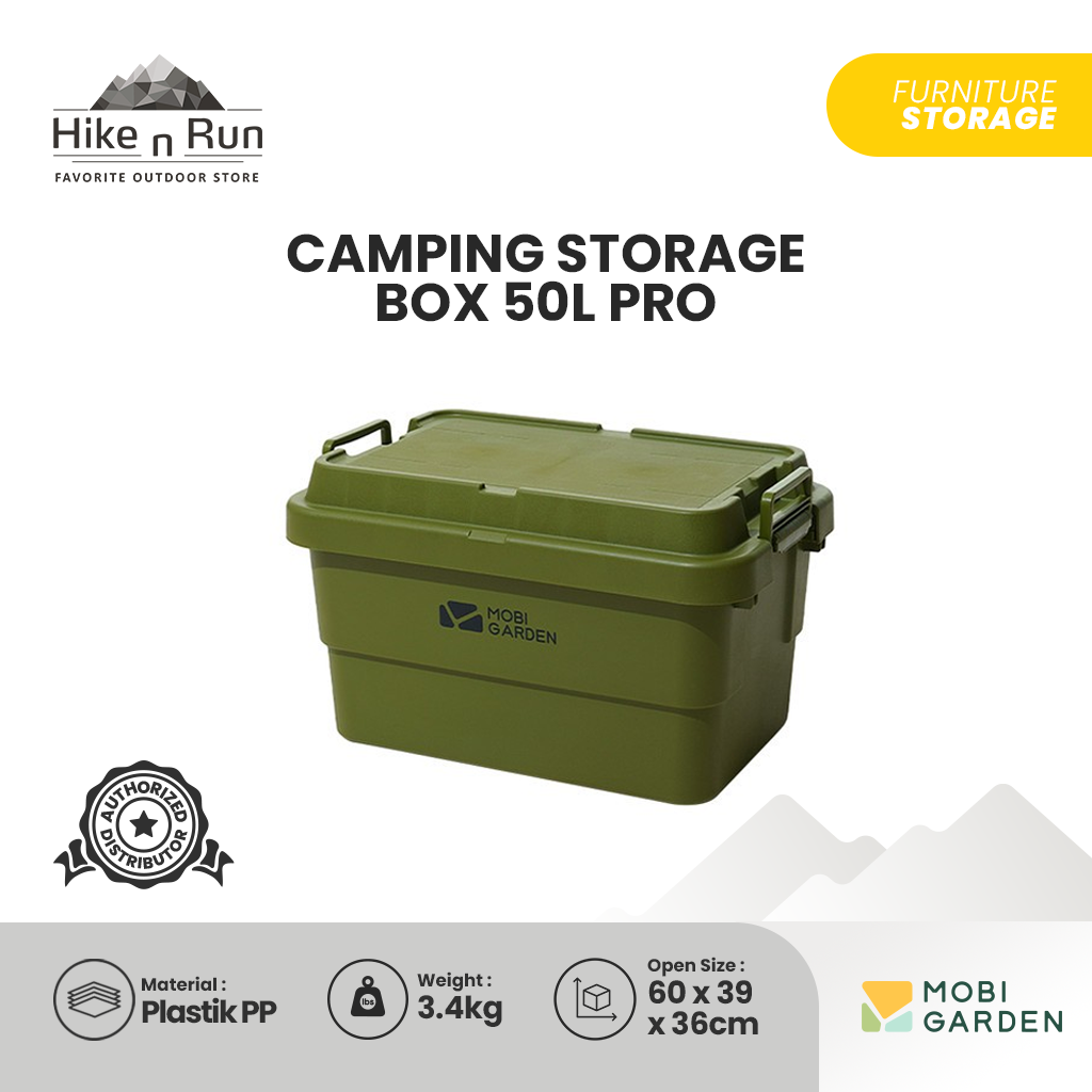 Box Penyimpanan Mobi Garden NX22671053 Camping Storage Box 50L Pro