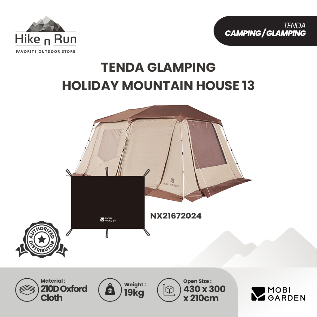 TENDA GLAMPING AUTO MOBI GARDEN NX23661001 HOLIDAY MOUNTAIN HOUSE 13