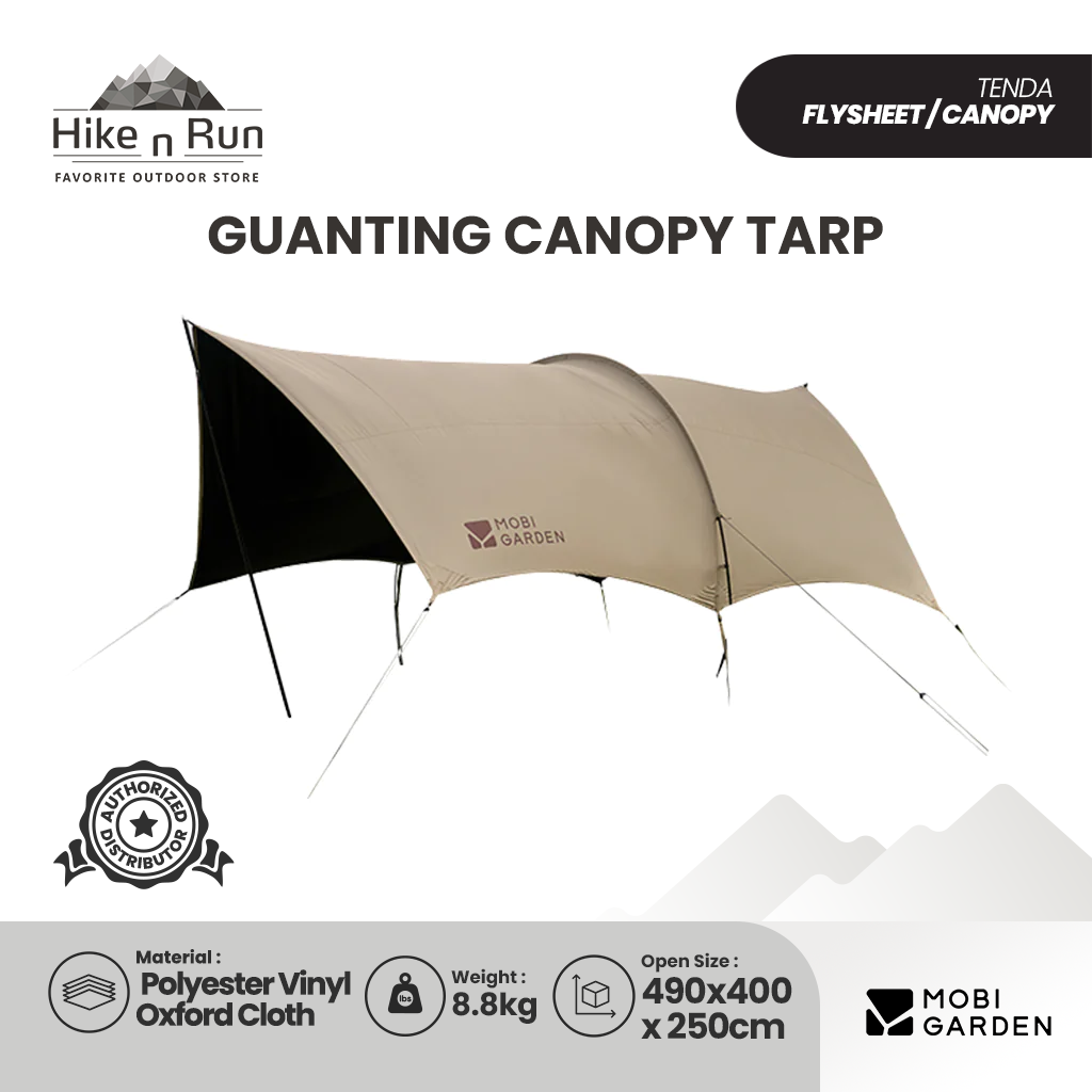 Mobi Garden NX23680010 Camping Canopy Tarp Guanting D250