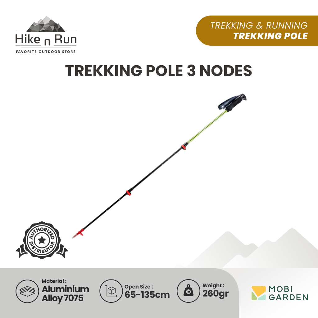 Trekking Pole Alumunium Mobi Garden 3 Nodes NXL1531001