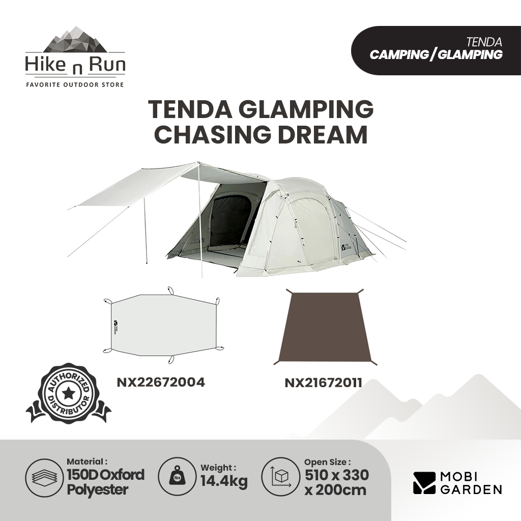 Tenda Mobi Garden NX21561027 Chasing Dream Tenda Glamping 4P (Oxford)