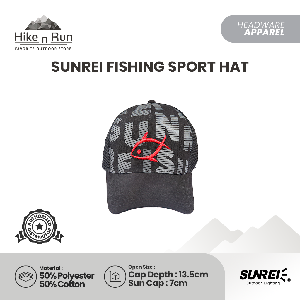 Topi Serbaguna Sunrei Fishing Sport Hat